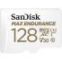 SanDisk 128GB Max Endurance UHS-I, C10, U3, V30, 100MB/s R, 40MB/s microSDXC Card - SDSQQVR-128G-GN6IA
